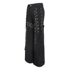 画像6: 【Mens】Punk side-drawn wide-leg pants / ワイドパンツ【Devil Fashion】 (6)