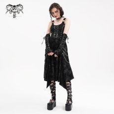 画像4: Punk Mist Velvet Dress / ワンピース アームスリーブセット【Devil Fashion】 (4)