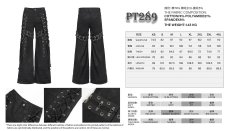 画像11: 【Mens】Punk side-drawn wide-leg pants / ワイドパンツ【Devil Fashion】 (11)