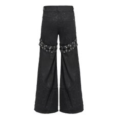 画像7: 【Mens】Punk side-drawn wide-leg pants / ワイドパンツ【Devil Fashion】 (7)
