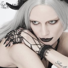 画像3: Gothic lace nails / フィンガーカバー付きブレスレット【Devil Fashion】 (3)