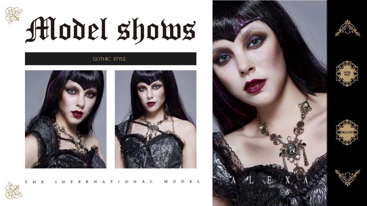 画像3: Victoria / ネックレス / アンティークゴールド【Devil Fashion】 (3)