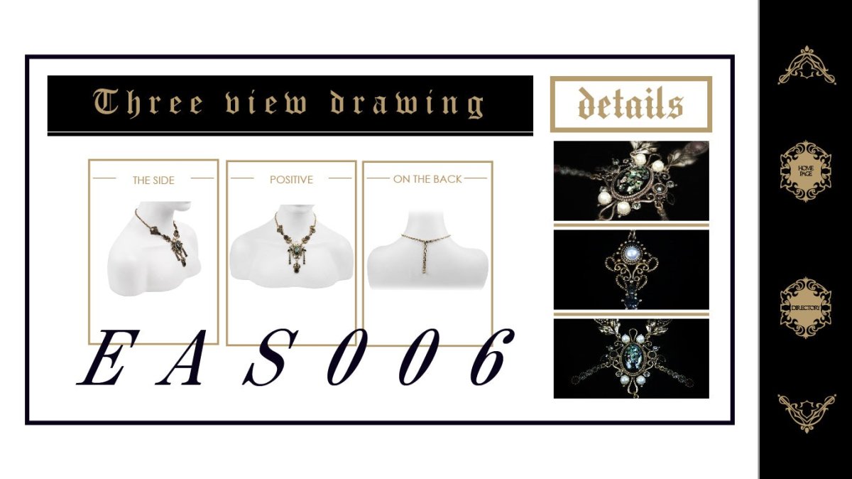 画像8: Victoria / ネックレス / アンティークゴールド【Devil Fashion】 (8)