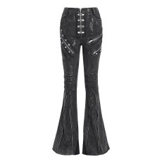 画像8: Punk flared women's trousers / フレアパンツ【Devil Fashion】 (8)