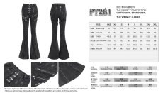 画像13: Punk flared women's trousers / フレアパンツ【Devil Fashion】 (13)