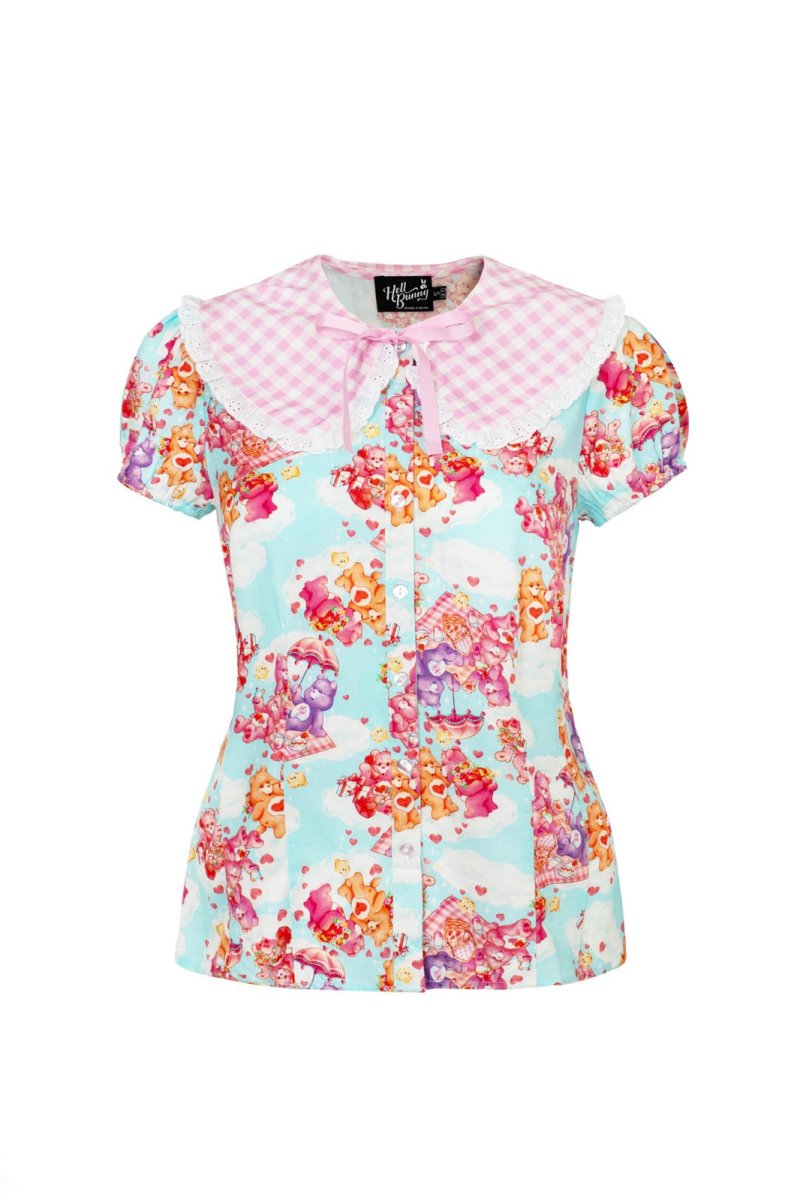 画像5: ✨期間限定予約✨Picnic Bear Blouse / ブラウス【HELL BUNNY x Care Bears】 (5)