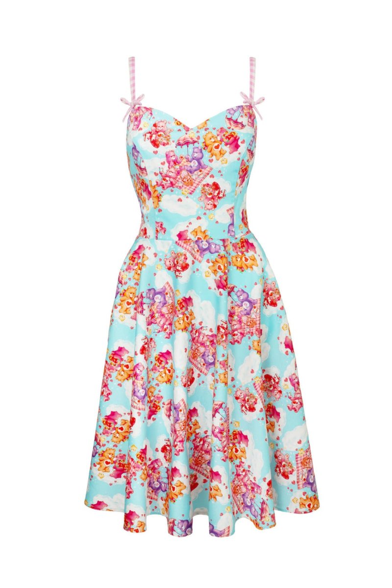 画像5: ✨期間限定予約✨Picnic Bear Knee Dress / ミディ / ワンピース【HELL BUNNY x Care Bears】 (5)