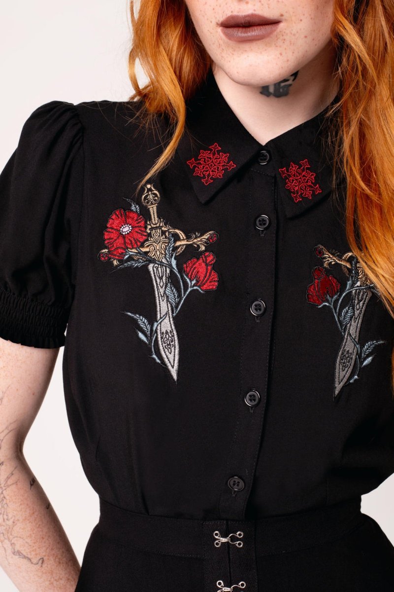 画像2: ✨期間限定予約✨Elyse Blouse / ブラウス【HELL BUNNY】 (2)