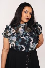 画像4: ✨期間限定予約✨Serpent Blouse / ブラウス【HELL BUNNY】 (4)