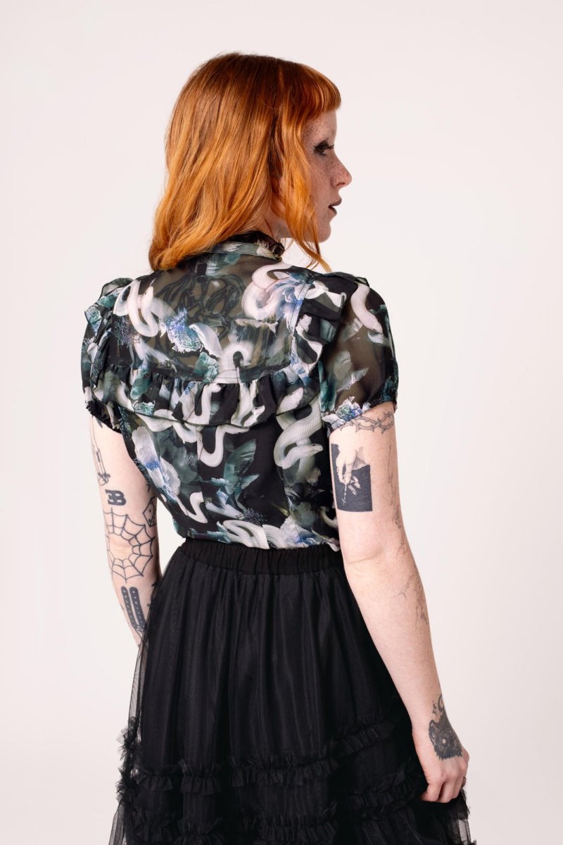 画像3: ✨期間限定予約✨Serpent Blouse / ブラウス【HELL BUNNY】 (3)