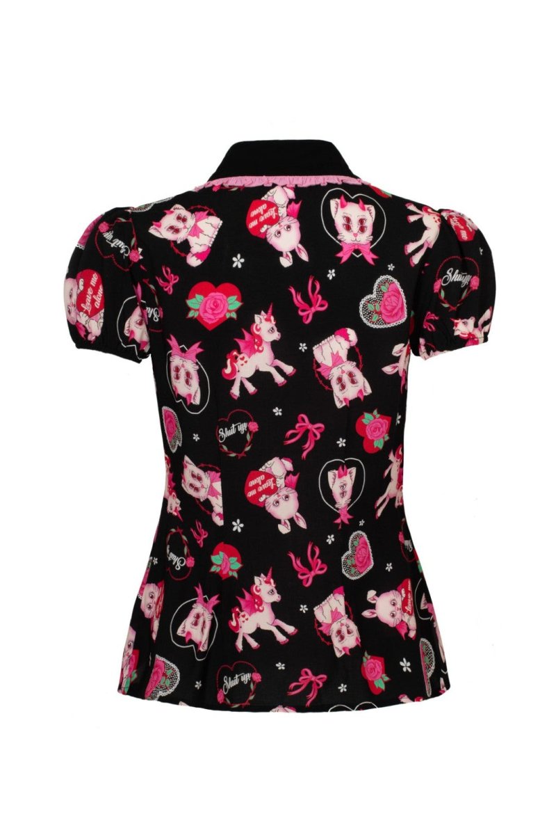 画像10: ✨期間限定予約✨🔥SALE🔥Not Into You Blouse / ブラウス【HELL BUNNY】 (10)