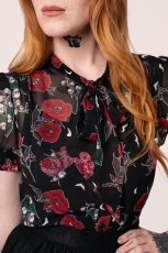 画像4: ✨期間限定予約✨🔥SALE🔥Blooming Elle Blouse / ブラウス【HELL BUNNY】 (4)