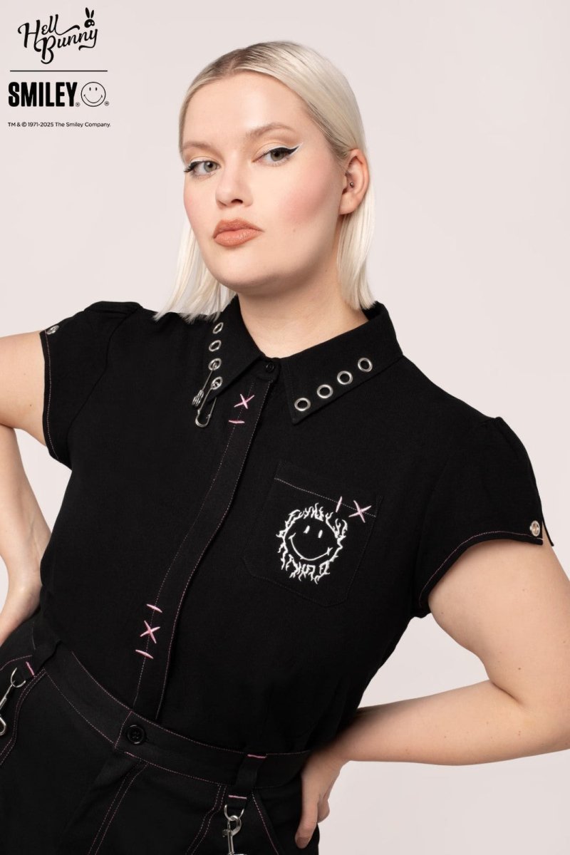 画像8: ✨期間限定予約✨🔥SALE🔥Dylan Shirt / ブラウス【HELL BUNNY】 (8)