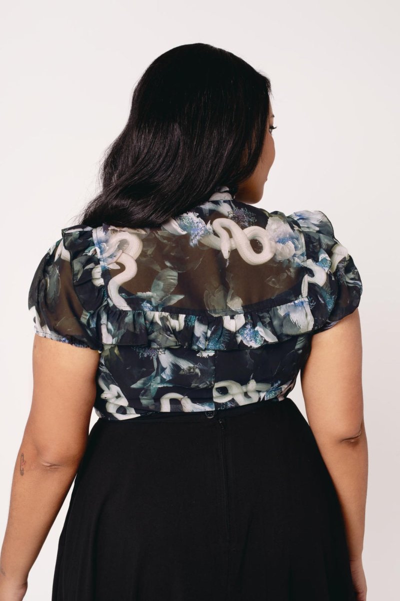 画像5: ✨期間限定予約✨Serpent Blouse / ブラウス【HELL BUNNY】 (5)