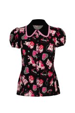 画像9: ✨期間限定予約✨🔥SALE🔥Not Into You Blouse / ブラウス【HELL BUNNY】 (9)