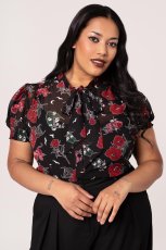 画像7: ✨期間限定予約✨🔥SALE🔥Blooming Elle Blouse / ブラウス【HELL BUNNY】 (7)