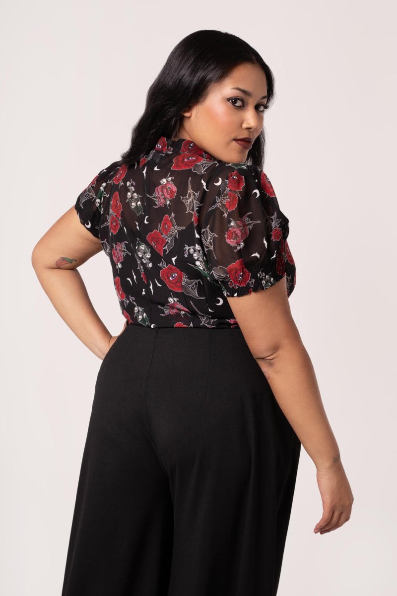 画像8: ✨期間限定予約✨🔥SALE🔥Blooming Elle Blouse / ブラウス【HELL BUNNY】 (8)