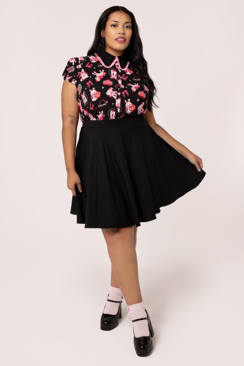 画像7: ✨期間限定予約✨🔥SALE🔥Not Into You Blouse / ブラウス【HELL BUNNY】 (7)