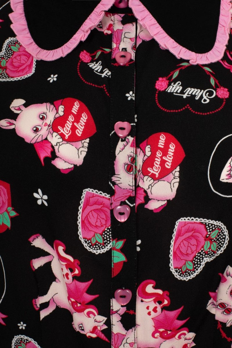 画像12: ✨期間限定予約✨🔥SALE🔥Not Into You Blouse / ブラウス【HELL BUNNY】 (12)