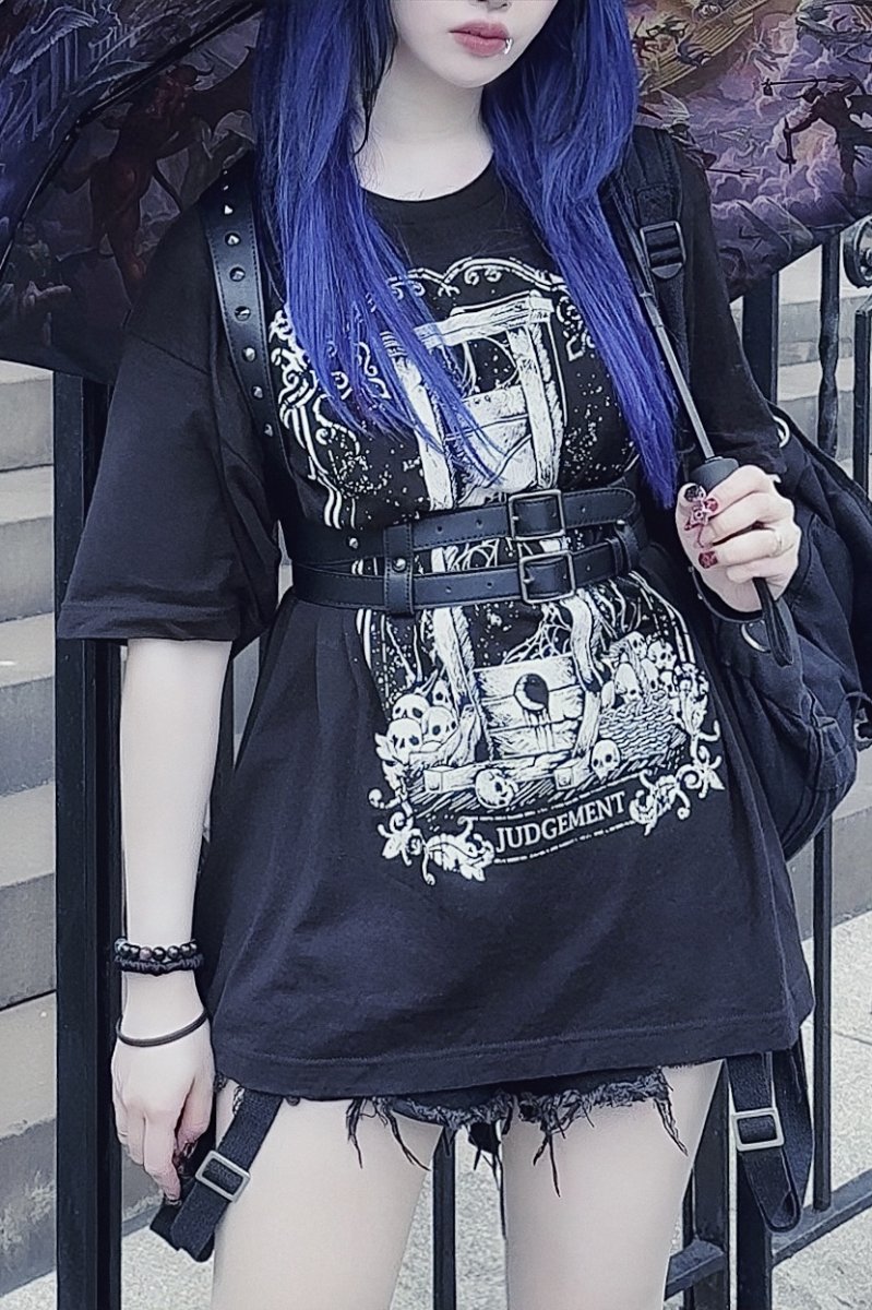画像3: Judgement Guillotine Tarot Card / Ｔシャツ【VampireFreaks】 (3)