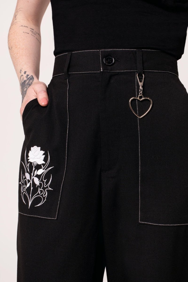 画像4: Auri Trousers / パンツ【HELL BUNNY】 (4)