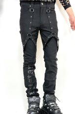 画像1: 【Mens】Nights Of Obsidian Trousers / 漆黒の闇夜 / スキニーパンツ【KILLSTAR】 (1)