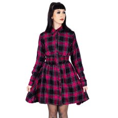 画像1: 🔥SALE🔥PRAIRIE DRESS / DARK PINK CHECK / ワンピース【Vixxsin】 (1)