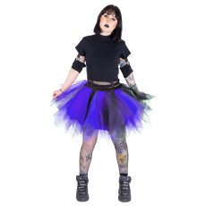 画像3: CAELIA TUTU / BLACK×PURPLE / スカート【Heartless】 (3)