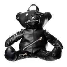 画像1: EVIL BEAR BAG / BLACK / ぬいぐるみバックパック【Heartless】 (1)