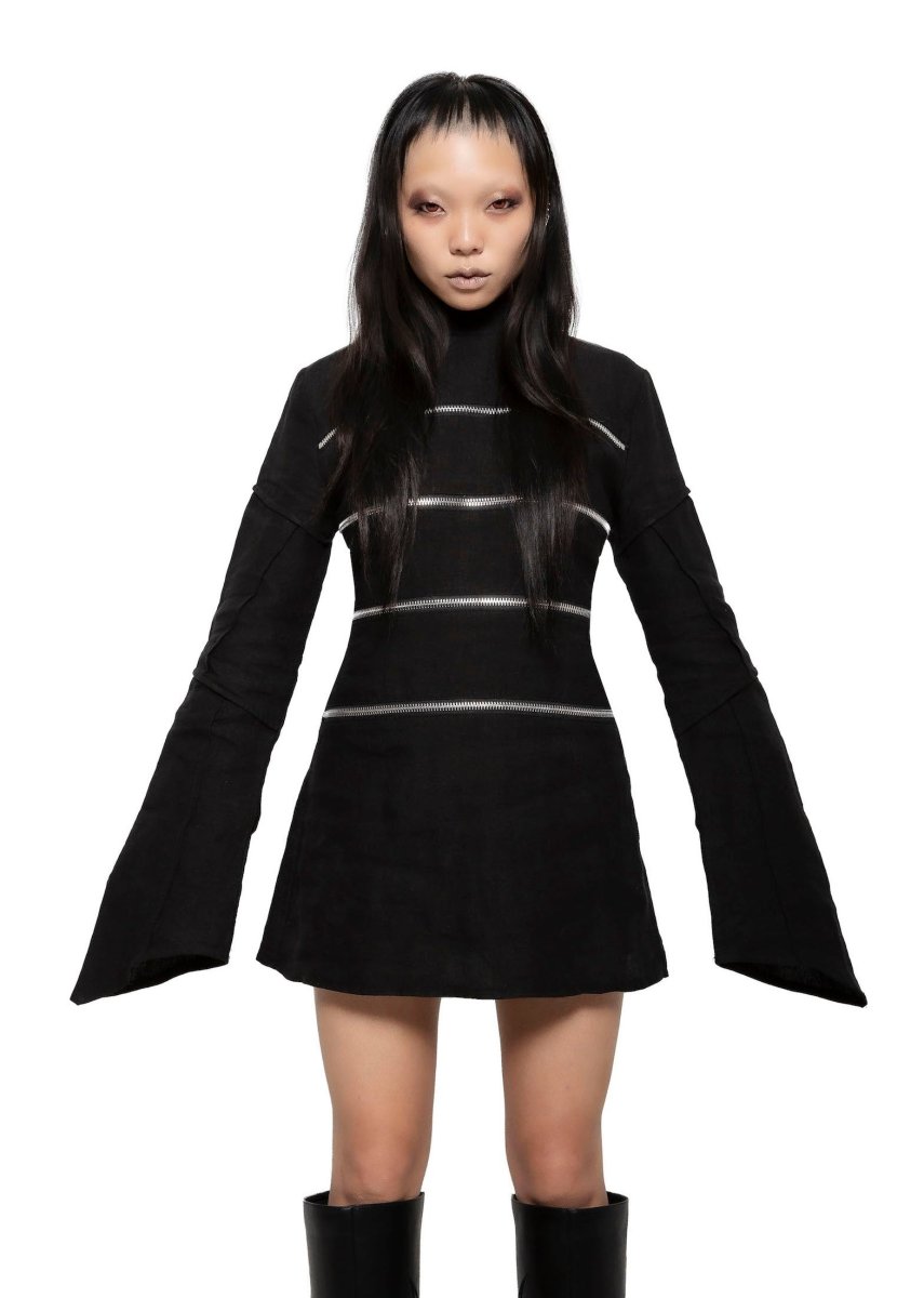 画像3: 🔥SALE🔥Sgt. Zipper Dress / ワンピース【FAN ALL FLAMES】 (3)