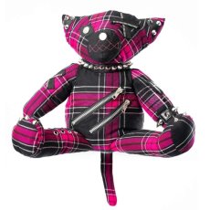 画像1: EVIL KITTY BAG / DARK PINK / ぬいぐるみバックパック【Heartless】 (1)