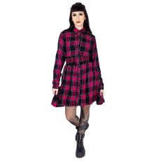 画像3: 🔥SALE🔥PRAIRIE DRESS / DARK PINK CHECK / ワンピース【Vixxsin】 (3)