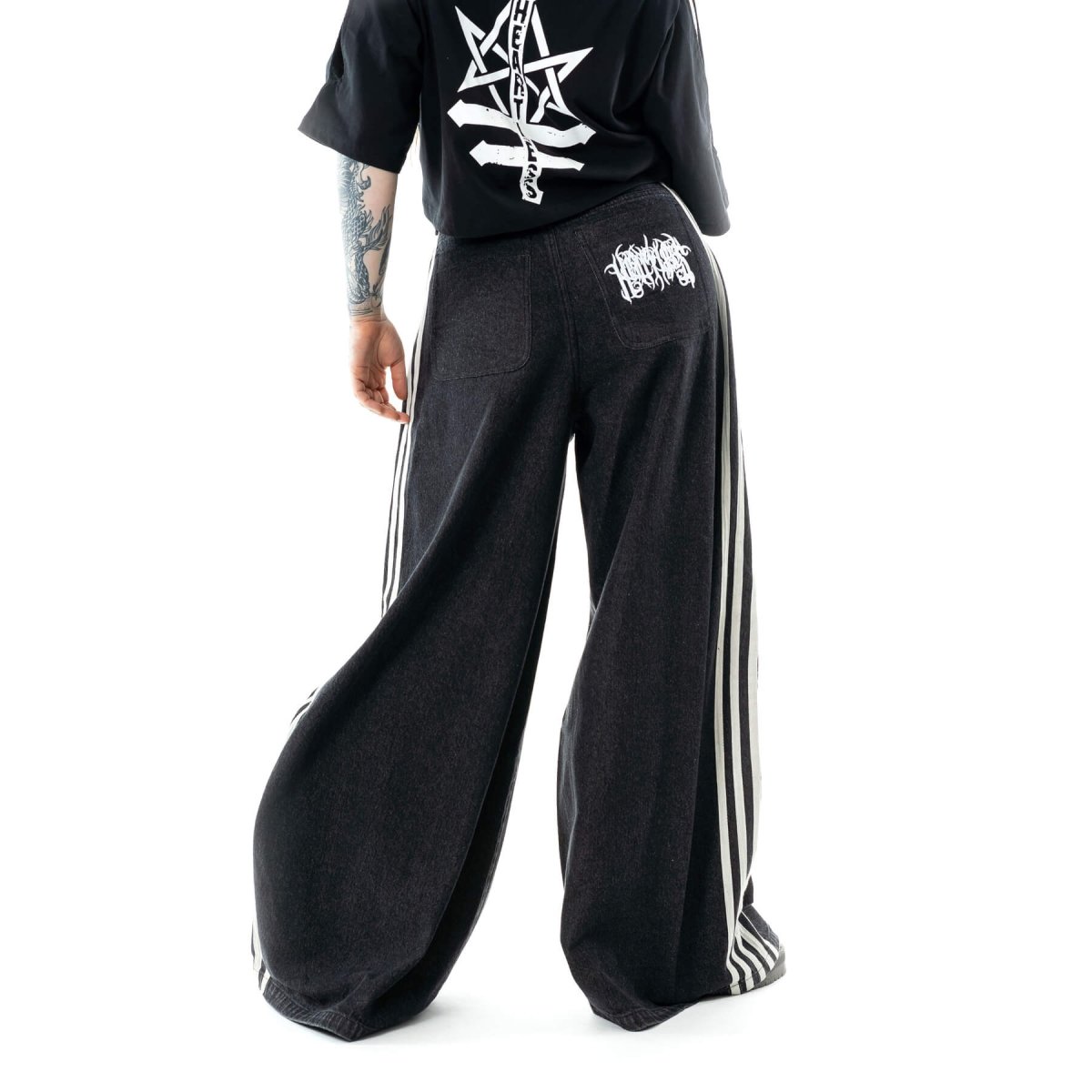 画像2: ECHO PANTS / ウォッシュ加工 / ワイドパンツ【HEARTLESS】 (2)