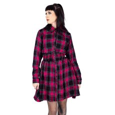 画像7: 🔥SALE🔥PRAIRIE DRESS / DARK PINK CHECK / ワンピース【Vixxsin】 (7)
