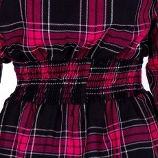 画像6: 🔥SALE🔥PRAIRIE DRESS / DARK PINK CHECK / ワンピース【Vixxsin】 (6)