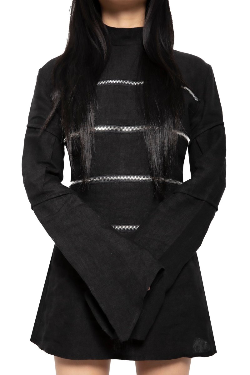 画像2: 🔥SALE🔥Sgt. Zipper Dress / ワンピース【FAN ALL FLAMES】 (2)