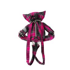 画像2: EVIL KITTY BAG / DARK PINK / ぬいぐるみバックパック【Heartless】 (2)
