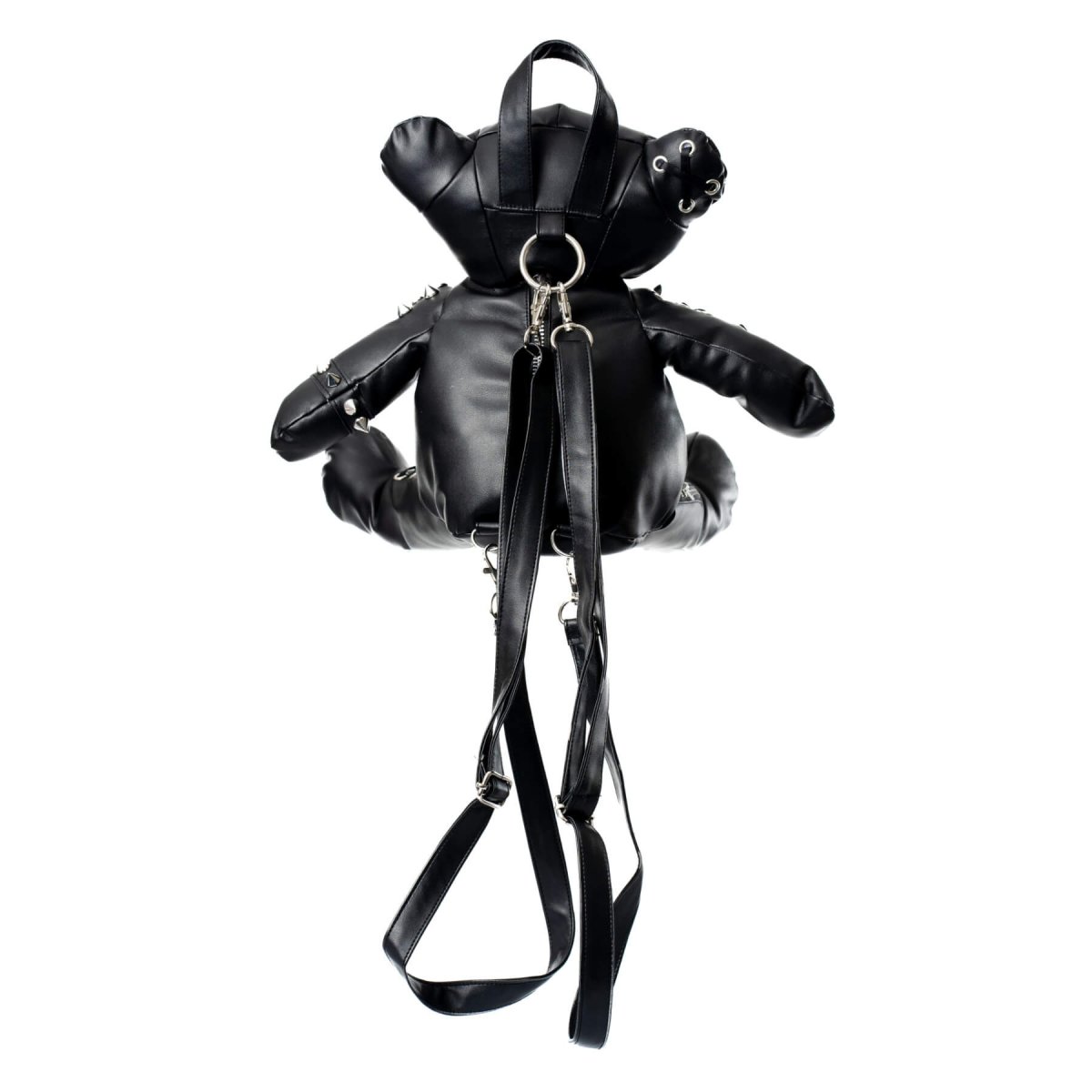画像2: EVIL BEAR BAG / BLACK / ぬいぐるみバックパック【Heartless】 (2)