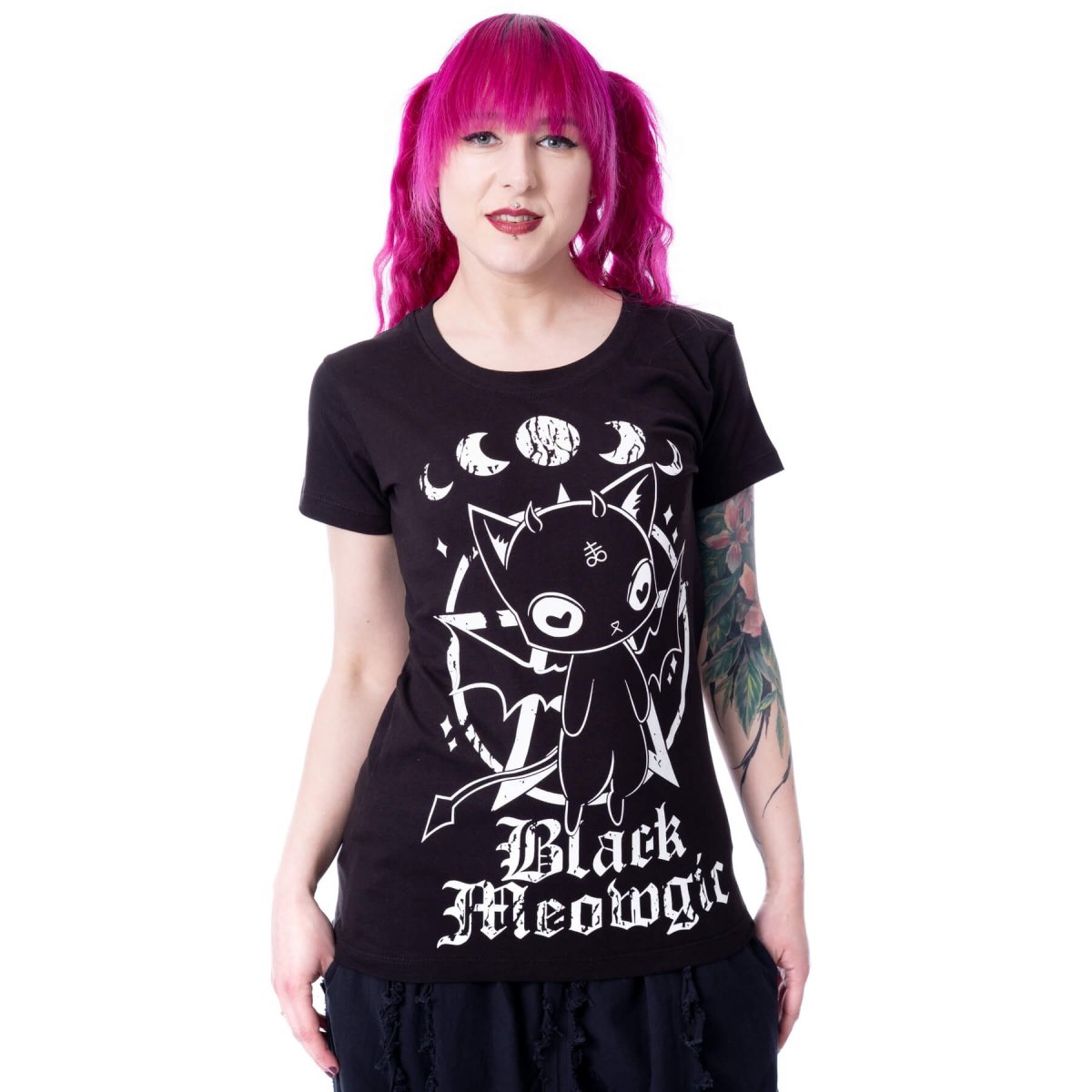 画像1: BLACK MEOWGIC T【CCC】 (1)
