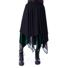 画像1: OCEANE SKIRT / BLACK×GREEN / スカート【Vixxsin】 (1)
