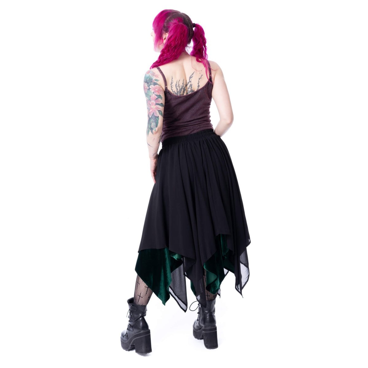 画像3: OCEANE SKIRT / BLACK×GREEN / スカート【Vixxsin】 (3)