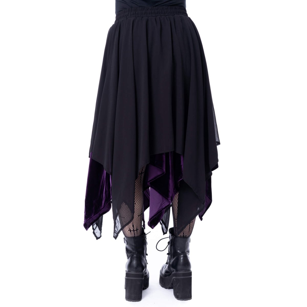 画像2: OCEANE SKIRT / BLACK×PURPLE / スカート【Vixxsin】 (2)