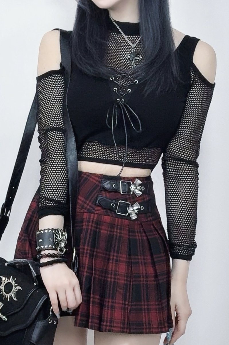 画像1: Punk street alternative net splicling / トップス【DARK IN LOVE】 (1)