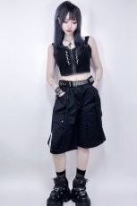 画像2: Sacred Skull Shorts / 聖髑 / ハーフパンツ【KILL STAR】 (2)