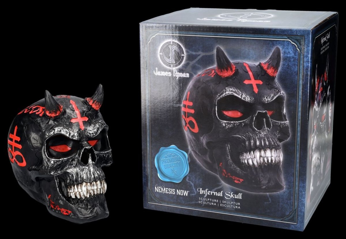 画像8: Infernal Skull (JR) 20cm / オーナメント【NEMESIS NOW】 (8)