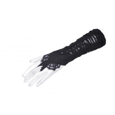 画像5: Punk sexy hook flower cobweb gloves / グローブ【DARK IN LOVE】 (5)