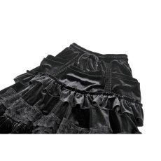 画像11: Dark Lolita Skirt in Matte Velvet with Lace Trims / スカート【DARK IN LOVE】 (11)