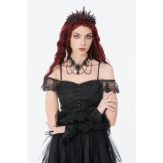 画像5: Velvet Lace Embroidered Gloves / グローブ【DARK IN LOVE】 (5)