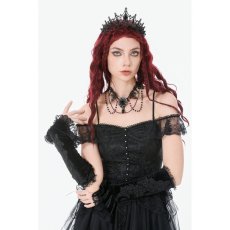 画像4: Velvet Lace Embroidered Gloves / グローブ【DARK IN LOVE】 (4)