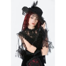 画像6: Velvet Lace Embroidered Gloves / グローブ【DARK IN LOVE】 (6)